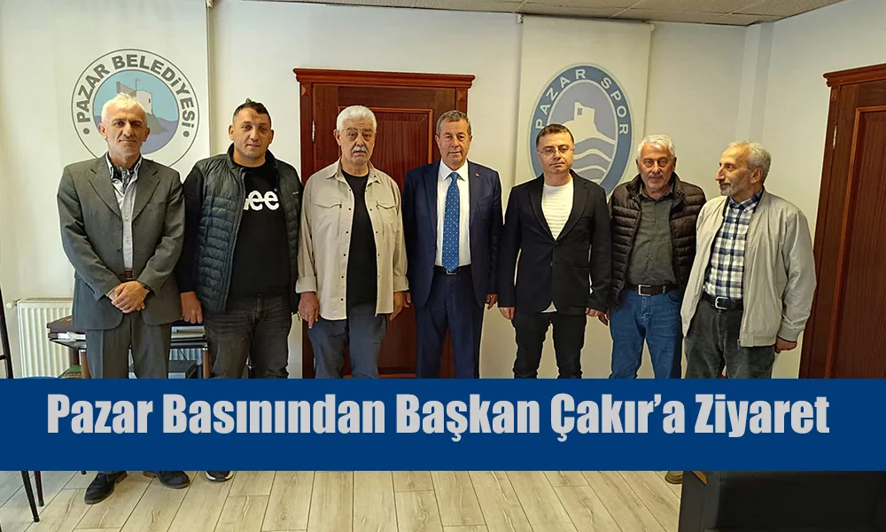 Rize- Pazar Basınından Belediye Başkanı Neşet Çakır’a Hayırlı Olsun Ziyareti