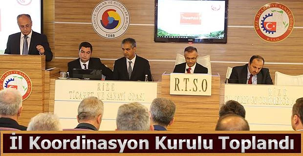 İl Koordinasyon Kurulu Toplantısı, Vali Kemal Çeber, başkanlığında yapıldı.