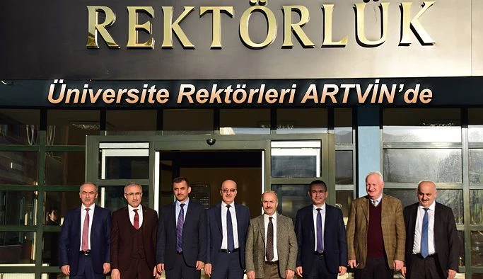 Doğu Karadeniz Bölge Üniversite Rektörleri Artvin Çoruh Üniversitesini ziyaret etti.