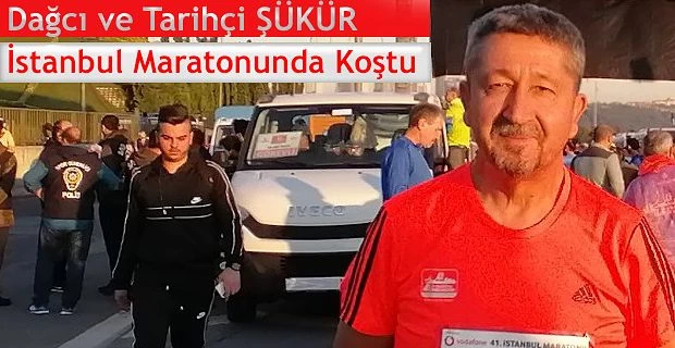 Rıdvan Şükür, 41. İstanbul Maratonu’nda koştu.