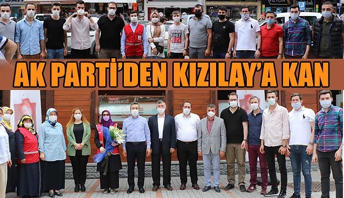 AK Parti Teşkilatlarından Kızılay Kan Desteği