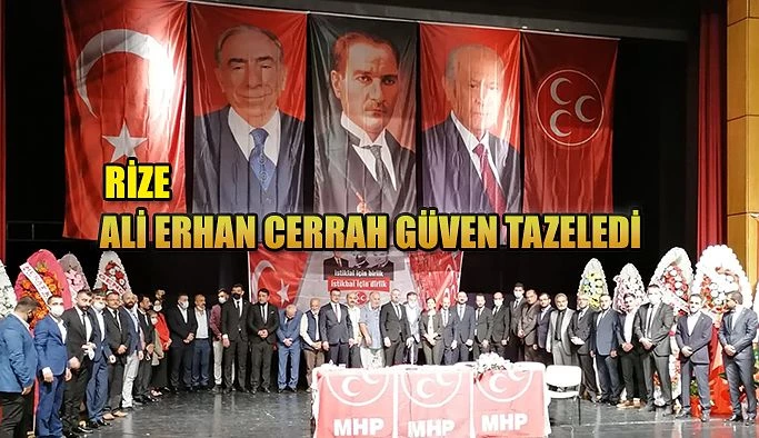 MHP Merkez İlçe Kongresi yapıldı, Ali Erhan Cerrah güven tazeledi