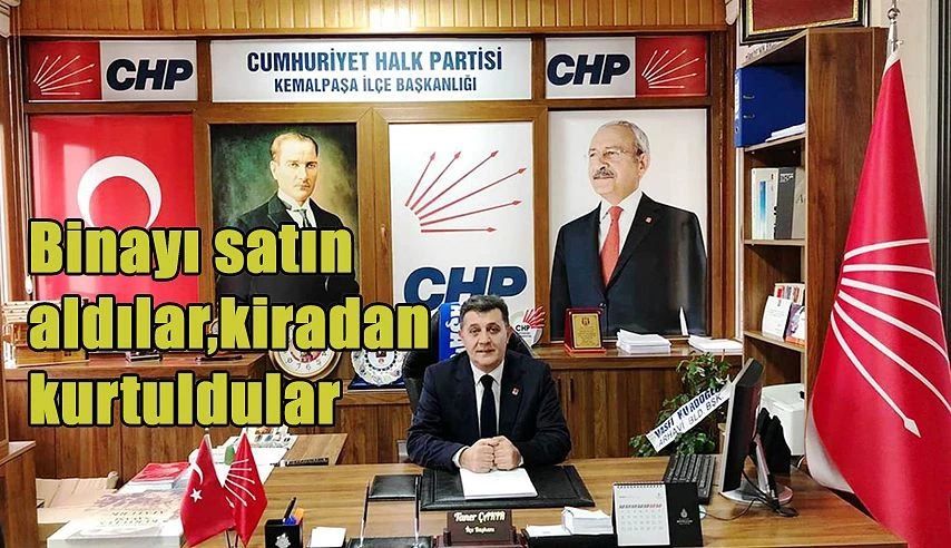 CHP İlçe Başkanlığı kiracı olarak bulunduğu binayı satın alarak kira derdinden kurtuldu.