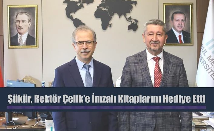Tarihçi Rıdvan Şükür, Medeniyet Üniversitesi rektörünün misafiri oldu