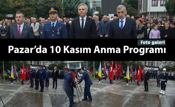 Pazar’da 10 Kasım Atatürk’ü anma programı düzenlendi