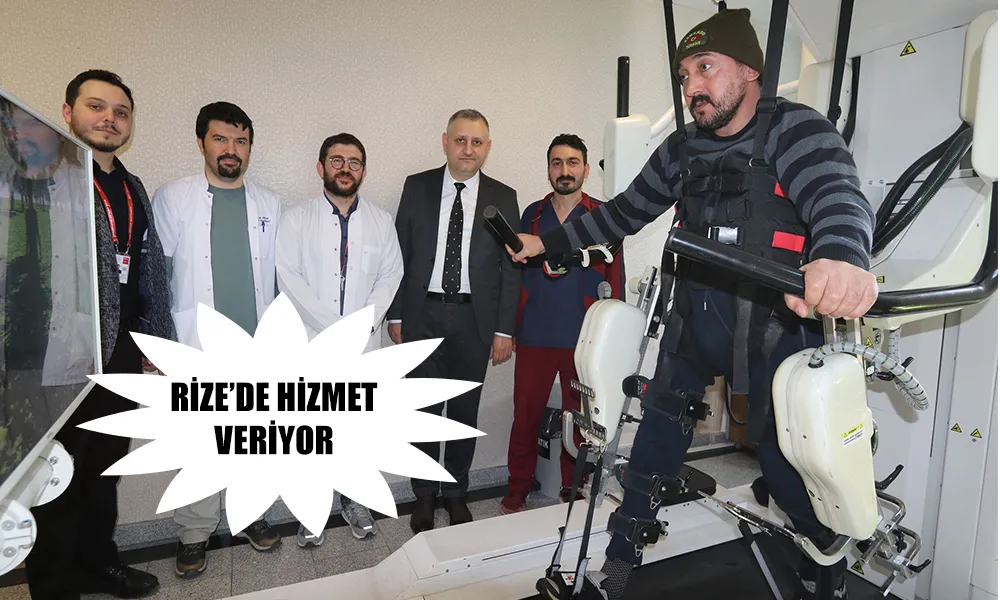 Rize’de “Robotik Rehabilitasyon Cihazı” hizmet veriyor