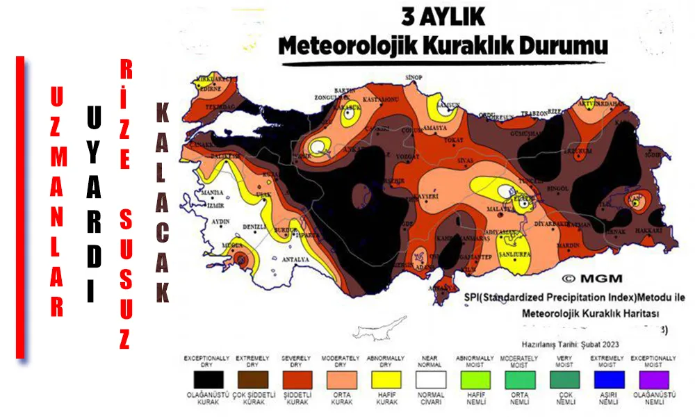 UZMANLAR UYARIYOR ! ÖNLEM ALINMAZSA RİZE 6 YIL SONRA SU KITLIĞI YAŞAYACAK