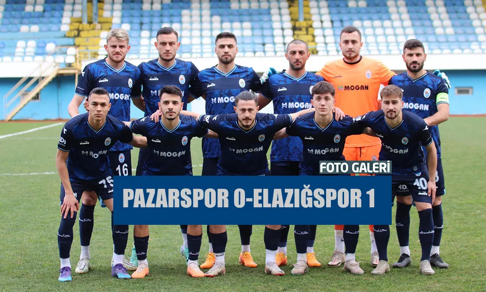 Pazarspor evinde mağlup oldu 0-1