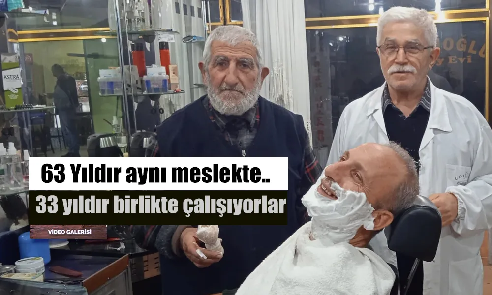 63 yıldır aynı mesleği yapıyor
