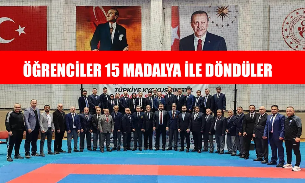 ÖĞRENCİLER MADALYALARLA DÖNDÜLER