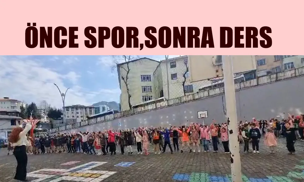 Öğrencilere sabah enerjisi: önce spor, sonra ders