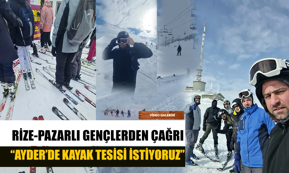 Rizeli Gençlerden Kayak Tesisi Çağrısı