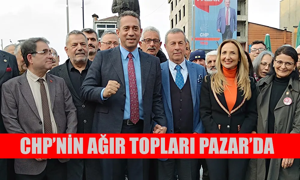 CHP’nin ağır topları Pazar’da