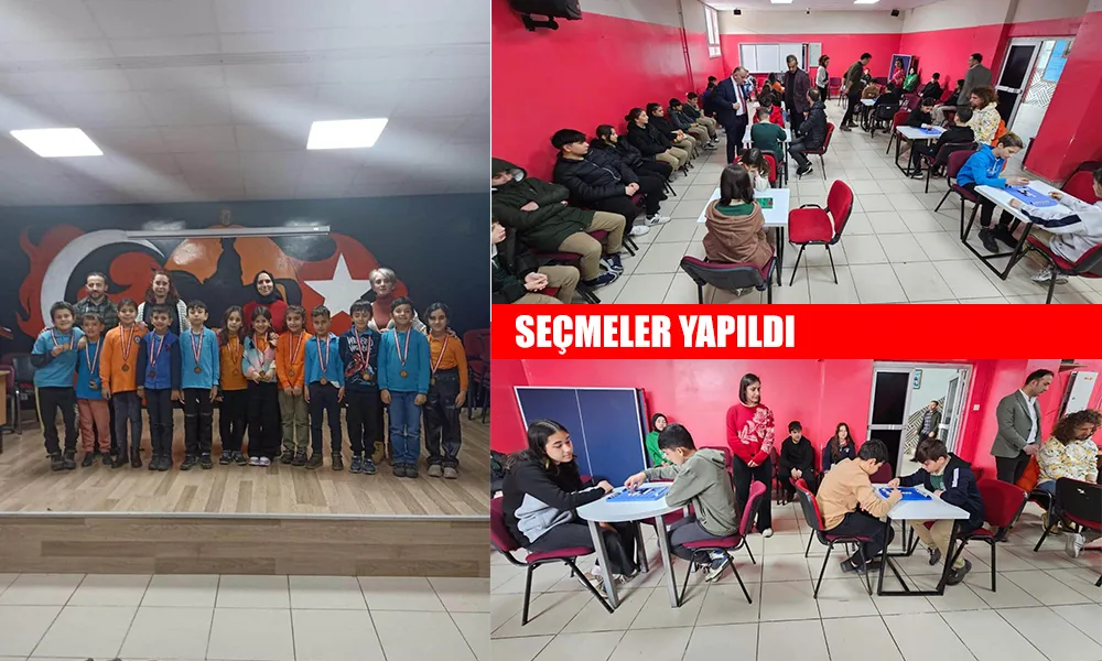 TÜRKİYE AKIL VE ZEKA OYUNLARI TURNUVASI İLÇE SEÇMELERİ GERÇEKLEŞTİRİLDİ