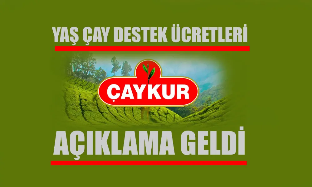 YAŞ ÇAY DESTEKLEME ÖDEMELERİ ÖDENİYOR