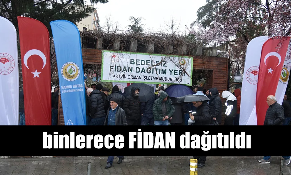 ORMANCILAR FİDAN DAĞITTI