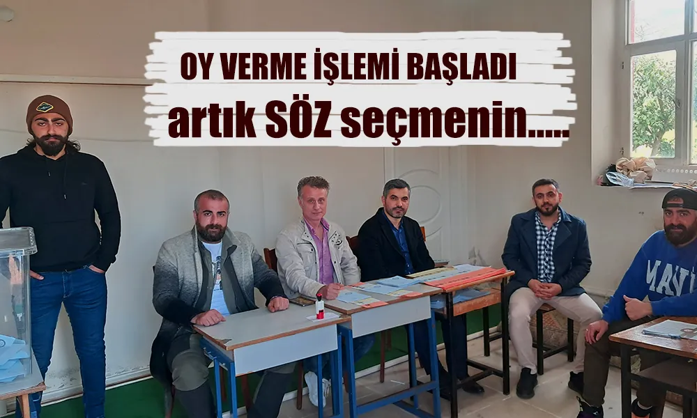 Artık SÖZ sırası Seçmende