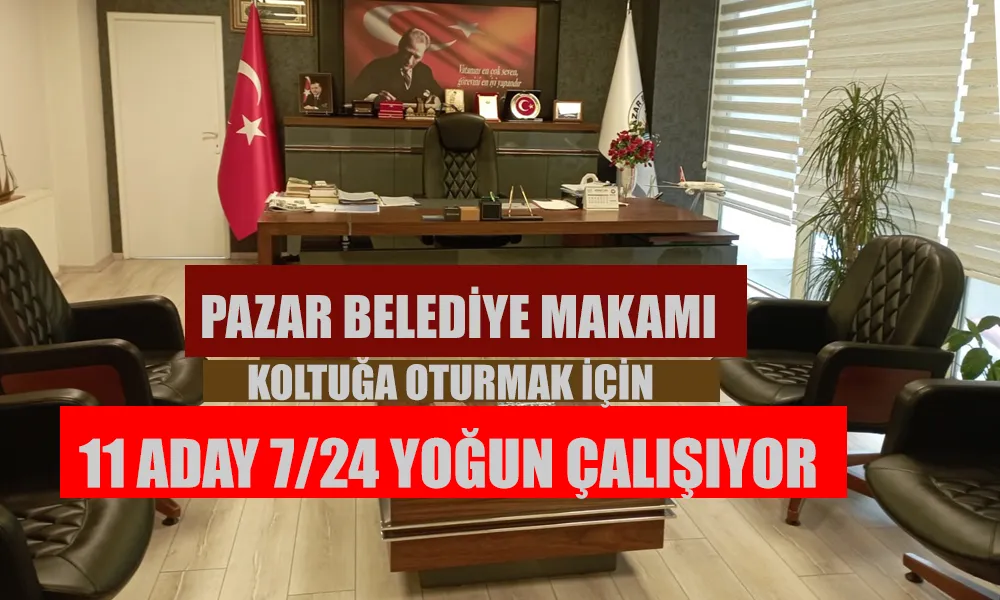 Pazar için 11 belediye başkan adayı yarışacak