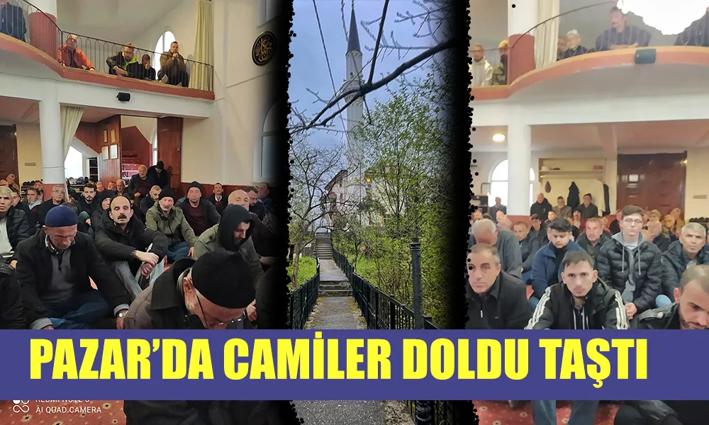 Rize-Pazar’da Bayram namazı kılındı... Camiler doldu taştı