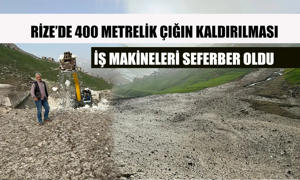 400 Metrelik yolu açmak için İl Özel İdaresi seferber oldu