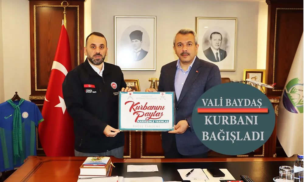 Vali Baydaş, Kurbanını TDV