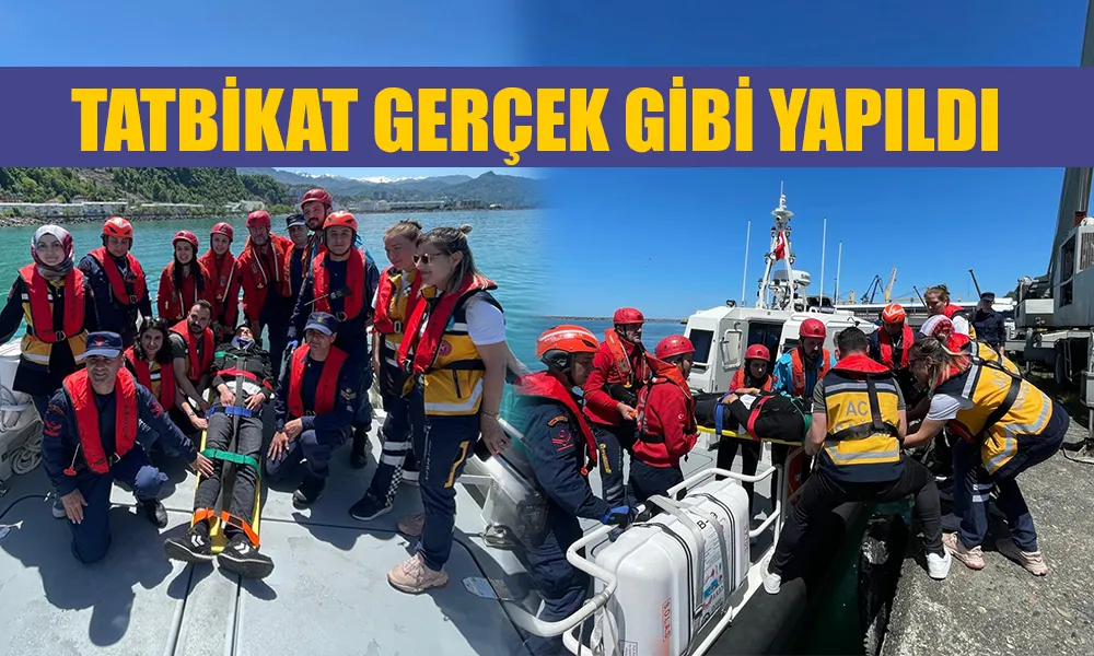 SAHİL GÜVENLİK BOT KOMUTANLIĞINDA TATBİKAT GERÇEKLEŞTİRİLDİ