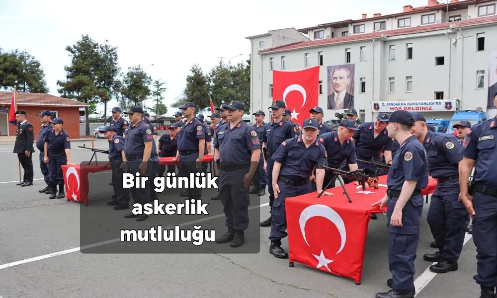 İl Jandarma Komutanlığında Bir Günlük Temsili Askerlik