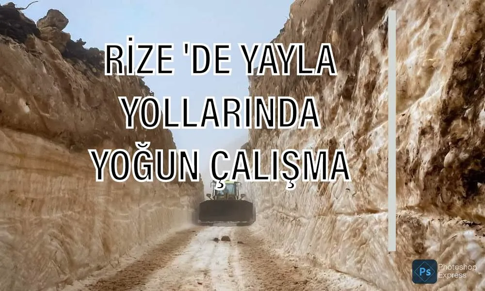 Rize İl Özel İdaresi bölgede KAR temizliği yapıyor 