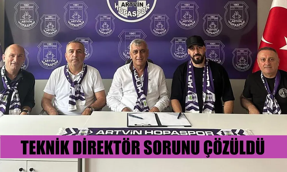 Artvin Hopaspor Başkanı Göksel Cihan Teknik heyet olarak Taner Araz ve kadrosuyla anlaştı