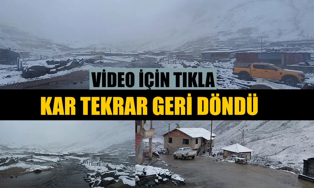 KAR GERİ DÖNDÜ