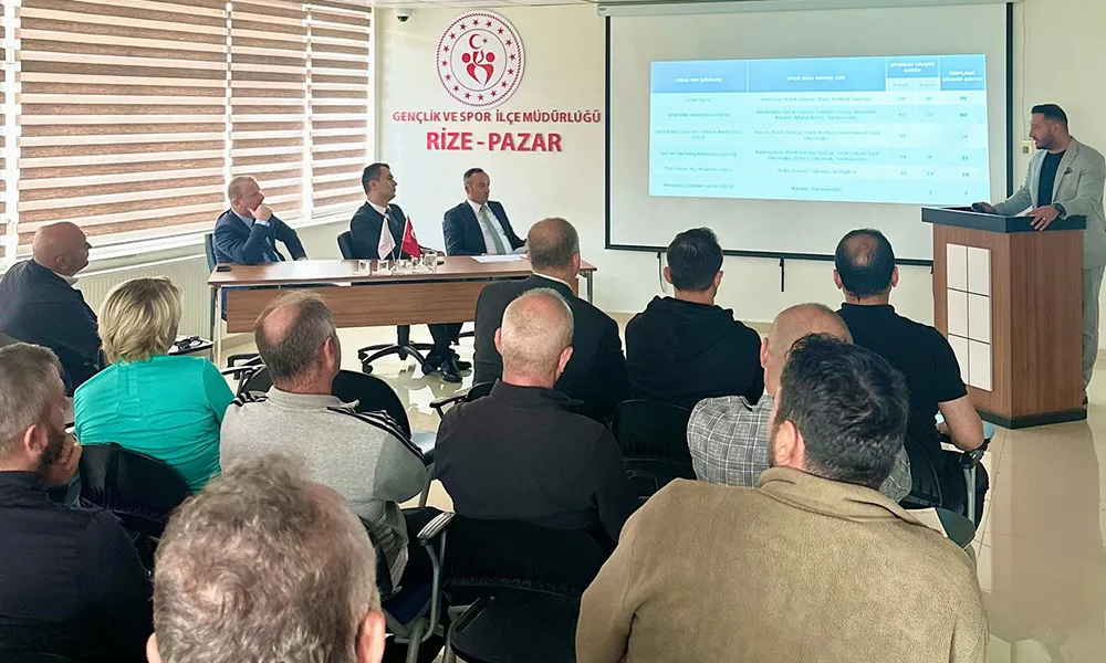 PAZAR’DA OKUL SPORLARI DEĞERLENDİRME VE KOORDİNASYON TOPLANTISI YAPILDI