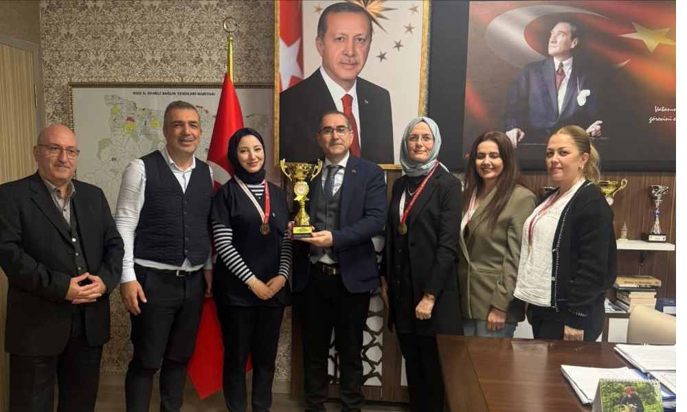 Rize İl Sağlık Müdürlüğü Kadın Masa Tenisi Takımı Bölge Şampiyonu