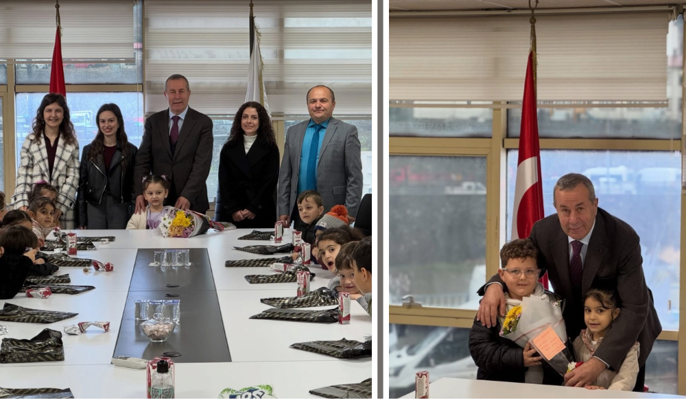 Minik Öğrencilerden Başkan Çakır