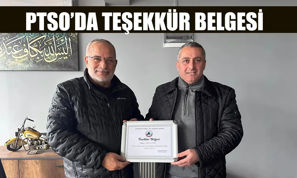 Pazar TSO, Galericilere Mesleki Yeterlilik Belgelerini Verdi