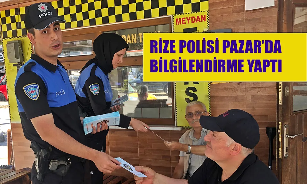 Rize Polisi Pazar İlçesinde Halkı Hırsızlık ve Dolandırıcılık Konusunda Bilgilendirdi