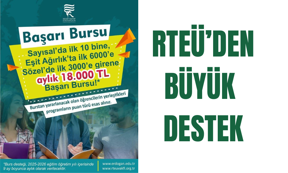 RTEÜ’den Başarıya Büyük Destek