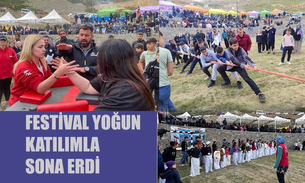 SALİKVAN YAYLA FESTİVALİ GÜREŞ MÜSABAKALARIYLA SONA ERDİ