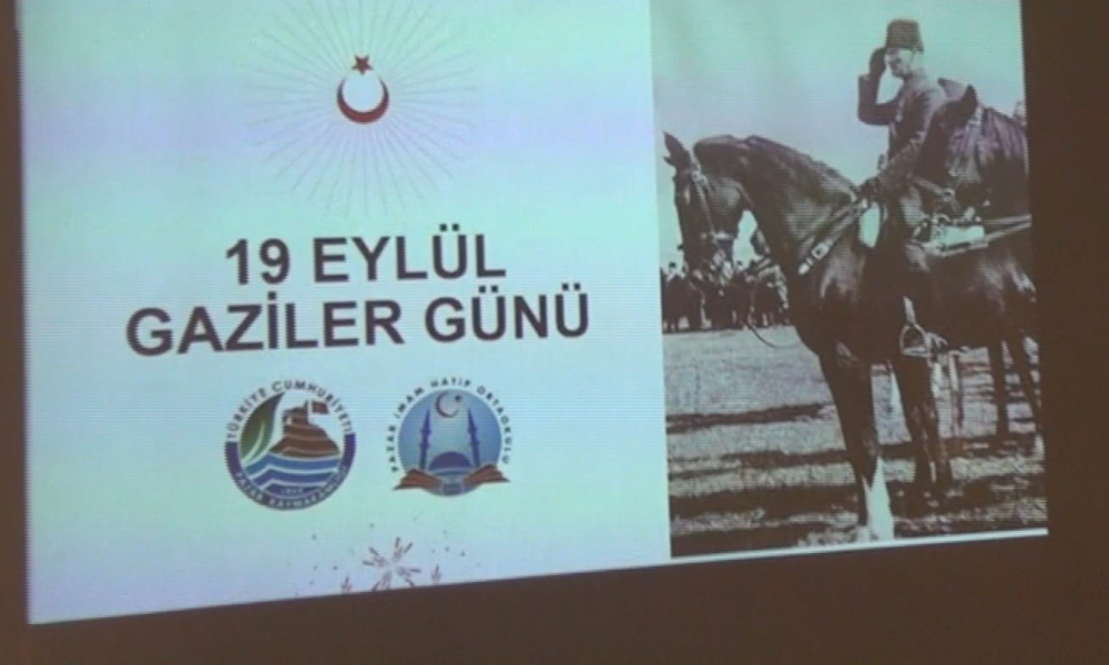 Pazar’da 19 Eylül Gaziler Günü, İmam Hatip Ortaokulu’nda Anıldı