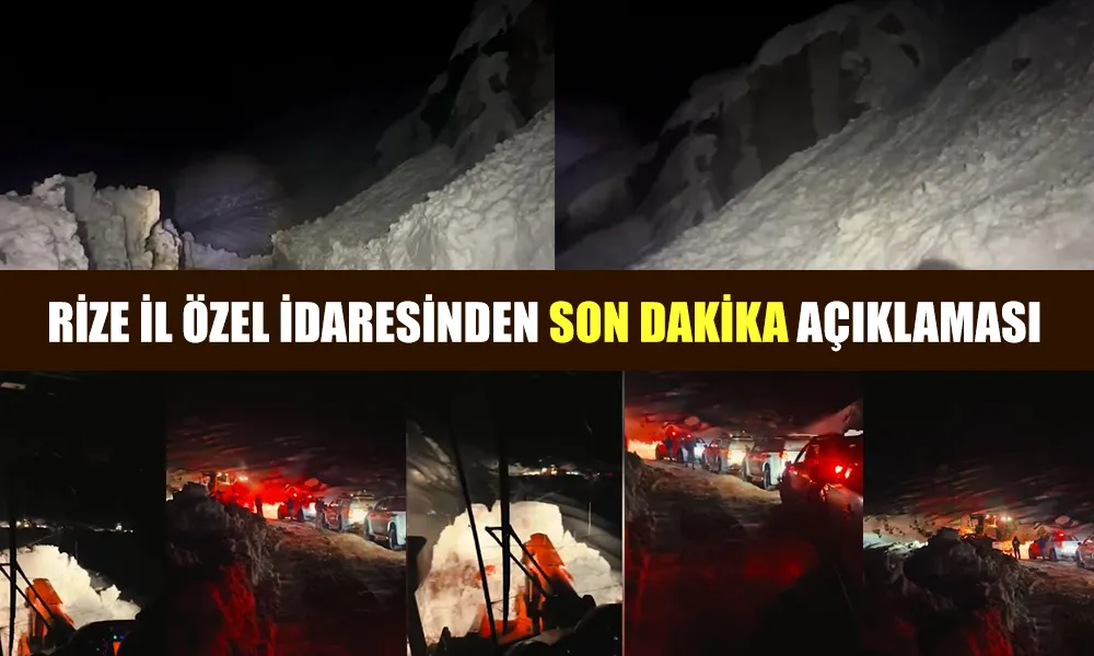 RİZE İL ÖZEL İDARESİNDEN AÇIKLAMA: AYDER YOLU ÇALIŞMALARI GEÇİCİ OLARAK DURDURULDU