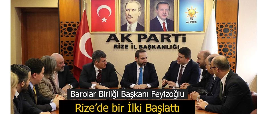 Barolar Birliği Başkanı Feyizoğlu’ndan AK Parti’ye Ziyaret