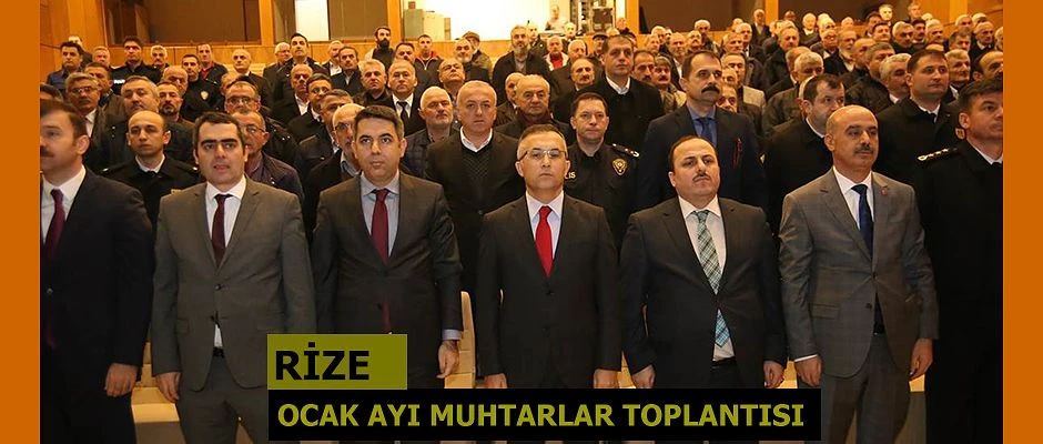 OCAK AYI MUHTARLAR TOPLANTISI YAPILDI
