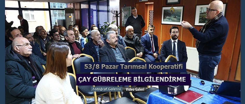 Pazar’da Çay Gübreleme tekniği semineri