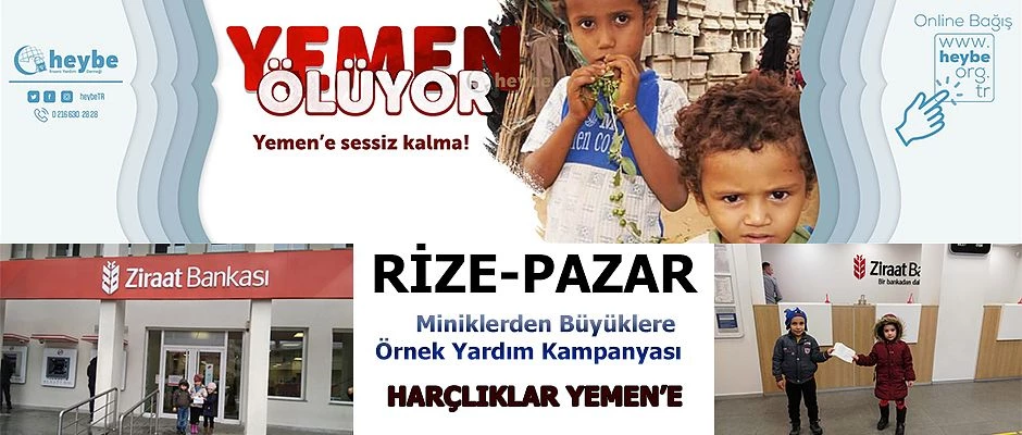 Pazar’da Miniklerden büyüklere örnek yardım kampanyası