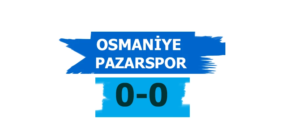 Pazarspor deplasmandan bir puanla dönüyor