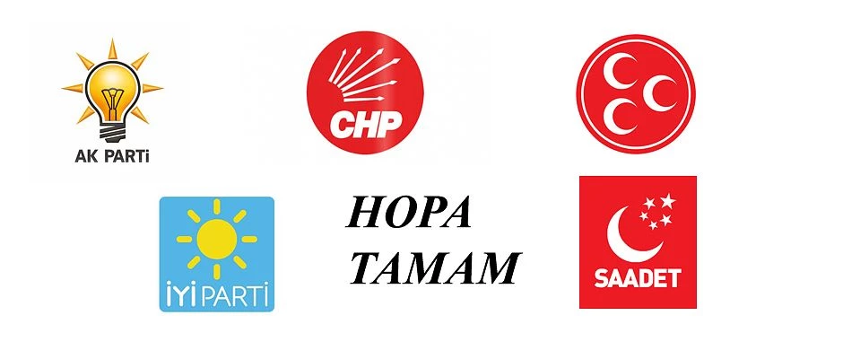 HOPA’DA SİYASİ PARTİLERİN BELEDİYE VE İL GENEL MECLİSİ ADAYLARI BELLİ OLDU.