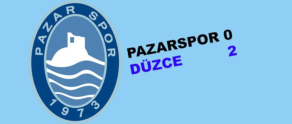 Pazarspor evinde 0-2 mağlup oldu