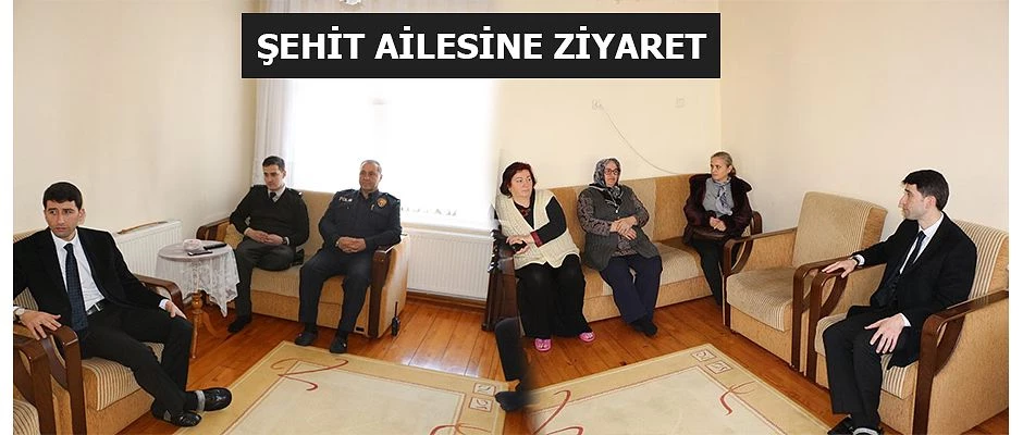 ARHAVİ KAYMAKAMINDAN ŞEHİT AİLESİNE ZİYARET