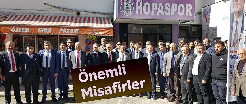 ARTVİN HOPASPORUN ÖNEMLİ MİSAFİRLERİ VARDI.