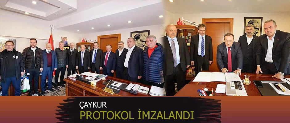 ÇAYKUR RİZESPOR AMATÖRDE ÇAYKURSPOR ALT YAPIYLA İŞBİRLİĞİ PROTOKOLU İMZALADI