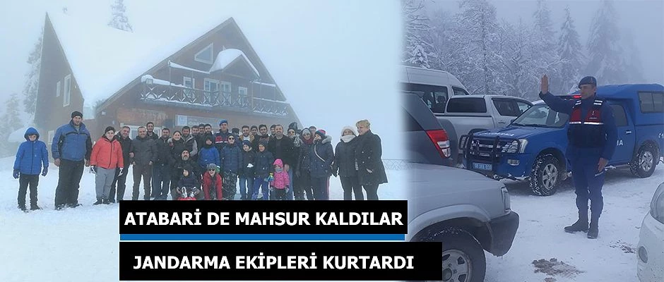 KAYAK MERKEZİ’NDE MAHSUR KALAN VATANDAŞLAR KURTARILDI